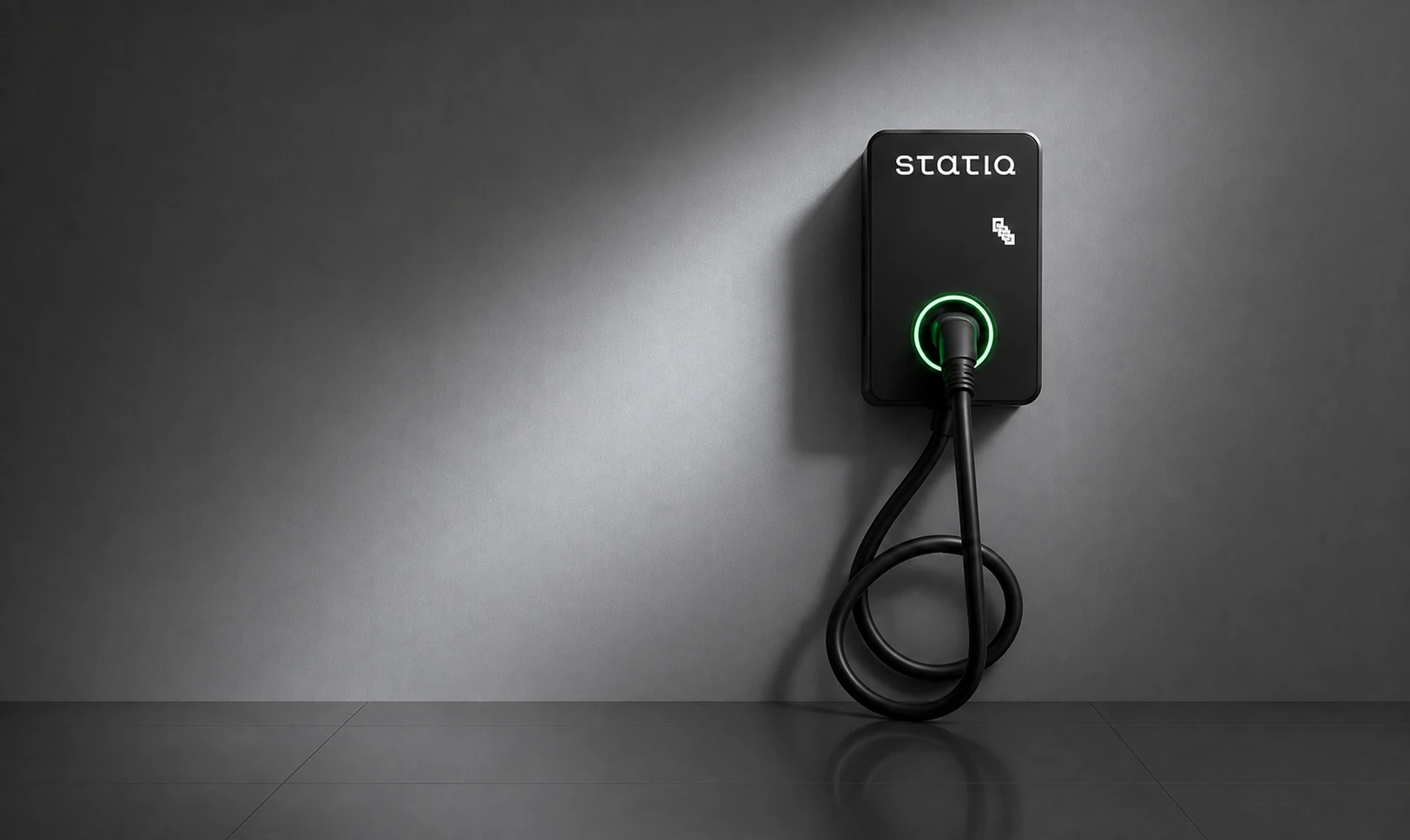 Statiq Nectar AC charger mounted on a wall